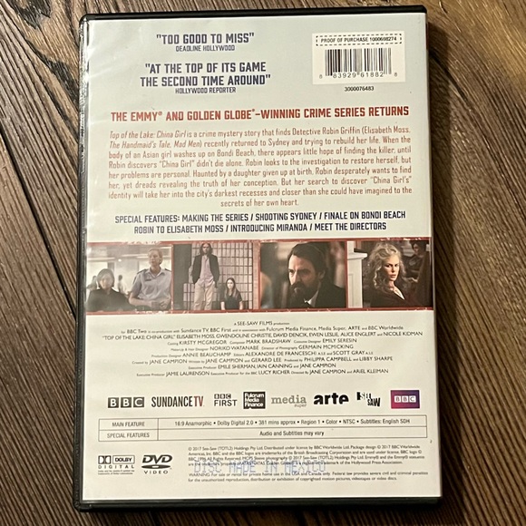 Top Of The Lake China Girl Elisabeth Moss Nicole Kidman DVD - Picture 2 of 4